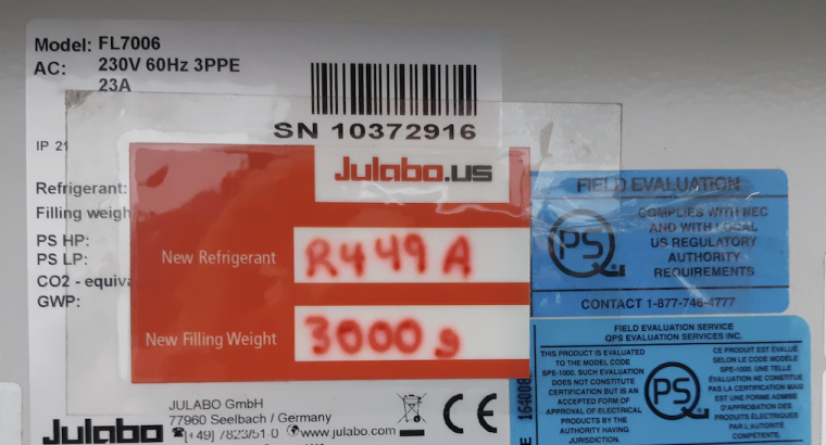 Julabo FL7006 Chillers Never Used